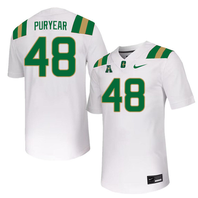 Charlotte 49ers #48 Malik Puryear College Football Jerseys Stitched Sale-White
